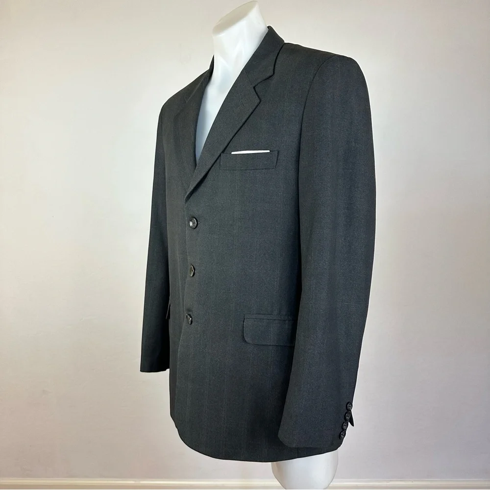 Nicholas Superfine Virgin Wool Classic Gray Men's Blazer